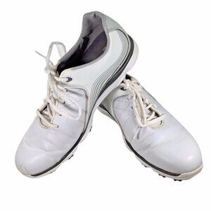 FOOTJOY Pro SL 98100C Mens White Leather Lace Up Spikeless Golf Shoes Size 8 M